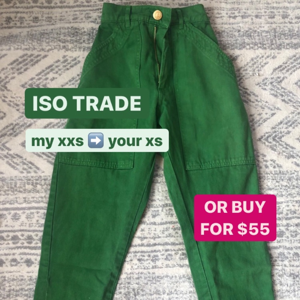 ISO TRADE Big Bud Press Green Pencil Pants XXS